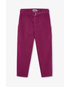 Jeans Carmela Sarga in cotone prugna