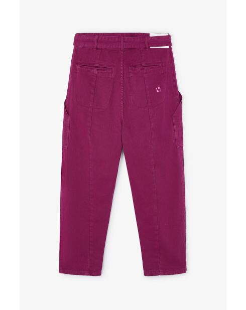 Jeans Carmela Sarga in cotone prugna