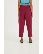 Jeans Carmela Sarga in cotone prugna