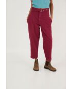 Jeans Carmela Sarga in cotone prugna