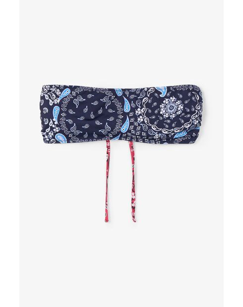 Blauwe Mao Bandana-top