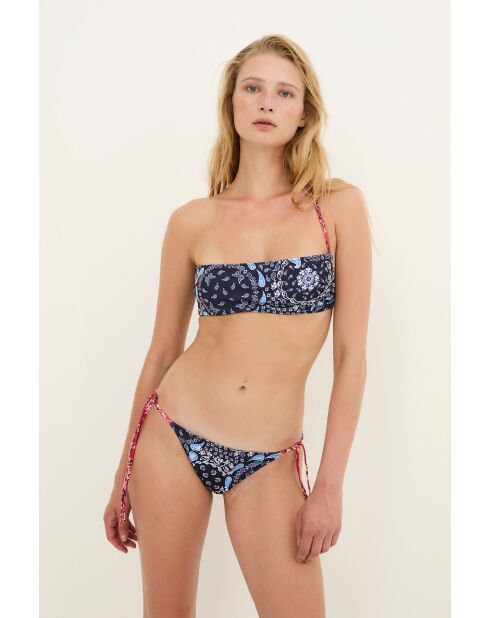 Blauwe Mao Bandana-top