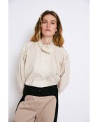 Catalina Voile ecru katoenen blouse
