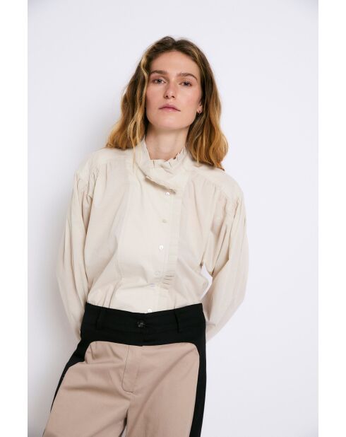 Blusa Catalina Voile de algodón crudo