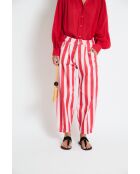Boyfriend Barras rote Baumwolljeans