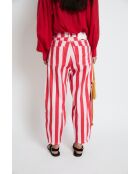 Boyfriend Barras rote Baumwolljeans