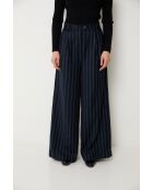 Marineblauwe wollen broek Charlot Rayas