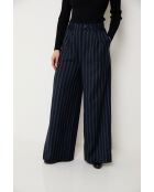 Marineblauwe wollen broek Charlot Rayas