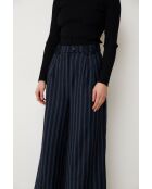 Marineblauwe wollen broek Charlot Rayas