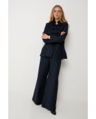 Marineblauwe wollen broek Charlot Rayas
