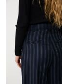 Marineblauwe wollen broek Charlot Rayas