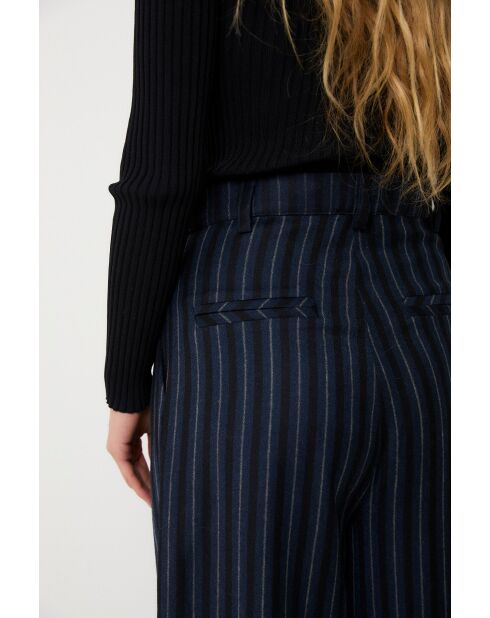Marineblauwe wollen broek Charlot Rayas