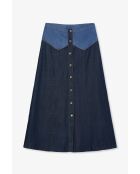Gonna Catalina Mix Tencel blu