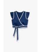 Marineblauwe katoenen top Alita Algodón
