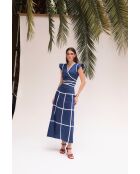 Marineblauwe katoenen top Alita Algodón