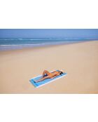 Fouta en coton bleu de Prusse - 100x200 cm