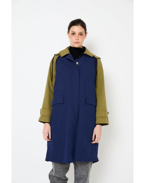 Chicago Tecnico marineblau Trenchcoat