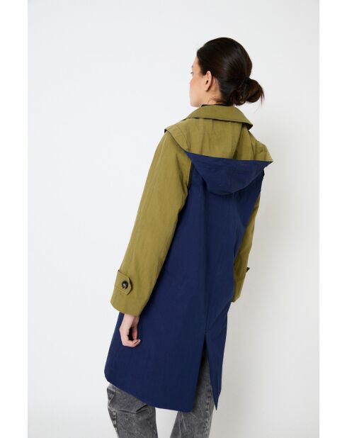 Chicago Tecnico marineblau Trenchcoat