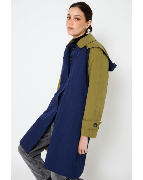 Chicago Tecnico marineblau Trenchcoat