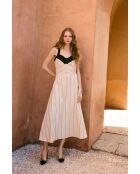 Fabiola Rustico beige katoenen jurk