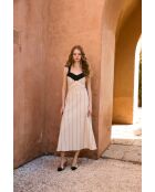 Fabiola Rustico beige katoenen jurk