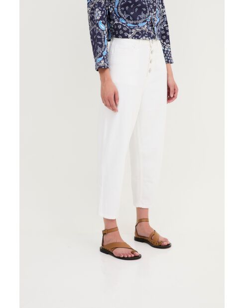 Jean en coton Malibu Sarga écru