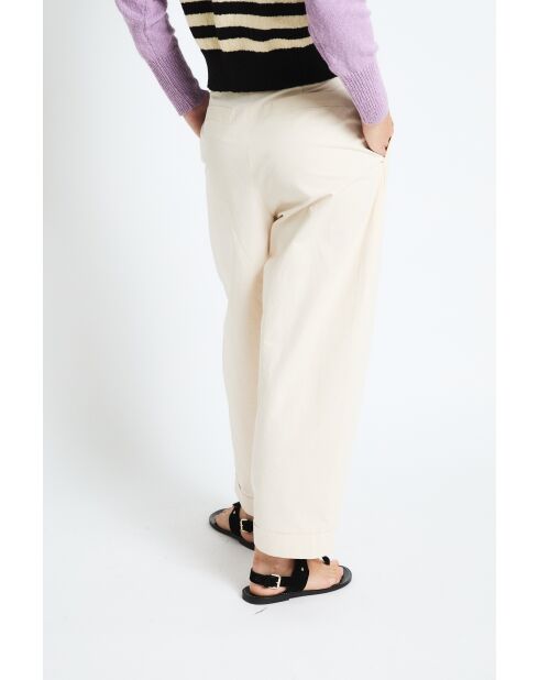 Mar Safari ecru katoenen broek