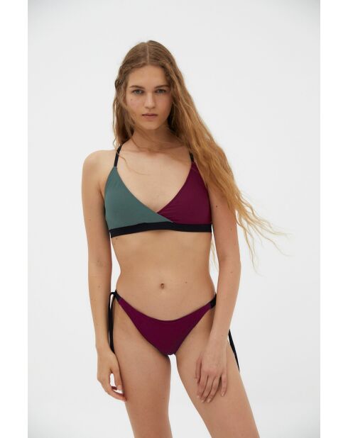 Top Ingrid Bicolor Cereza