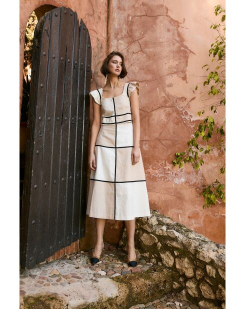 Top en lin Dama Lino beige