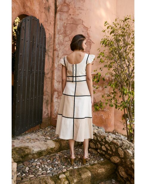 Top en lin Dama Lino beige