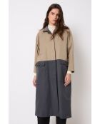 Trench Duo Gabardina bicolore