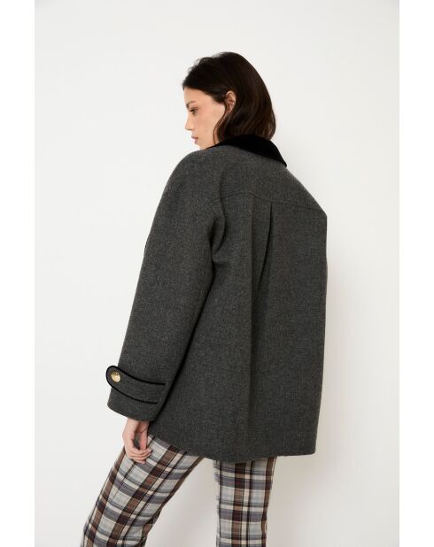 Giacca in lana marengo Dakota Shetland