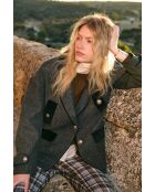 Giacca in lana marengo Dakota Shetland