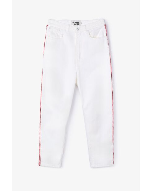 Ecrufarbene Baumwolljeans Lucci Pasamaneria