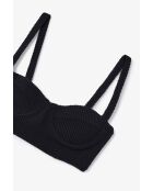 Top corposo nero Canutillo