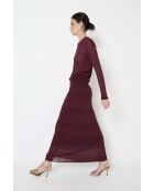 Top Lurex Punto burdeos