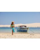 Fouta in cotone verde smeraldo - 100x200 cm