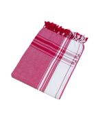 Fouta en coton rose - 100x200 cm