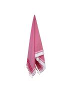 Fouta en coton rose - 100x200 cm