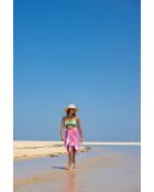 Fouta en coton rose - 100x200 cm