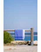 Fouta in cotone blu royal - 100x200 cm
