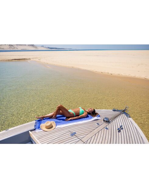 Fouta in cotone blu royal - 100x200 cm