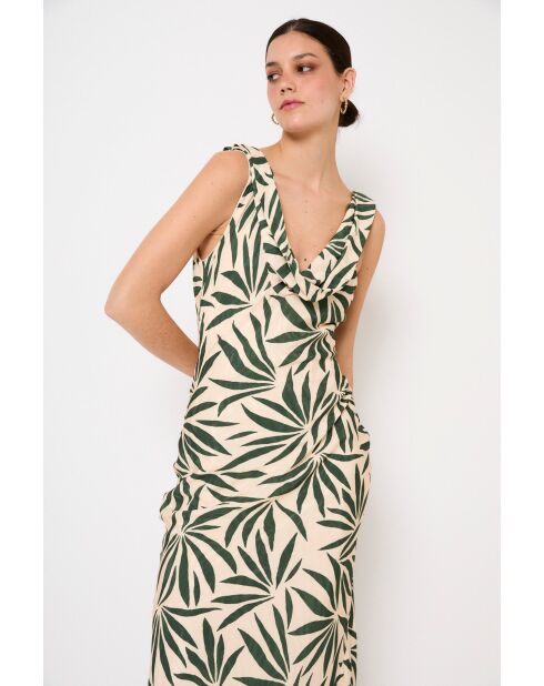 Idra Hojas grünes Kleid