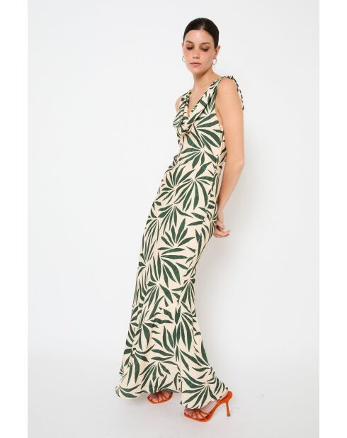 Idra Hojas grünes Kleid