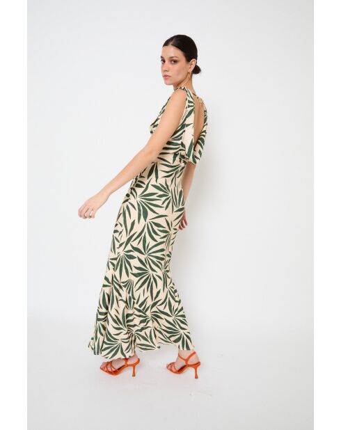 Idra Hojas grünes Kleid