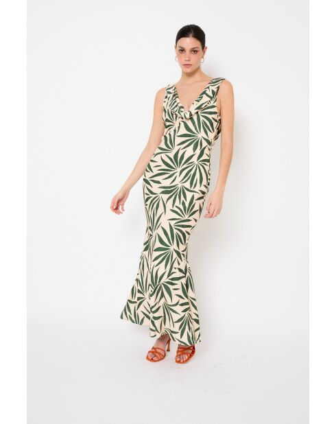 Idra Hojas grünes Kleid