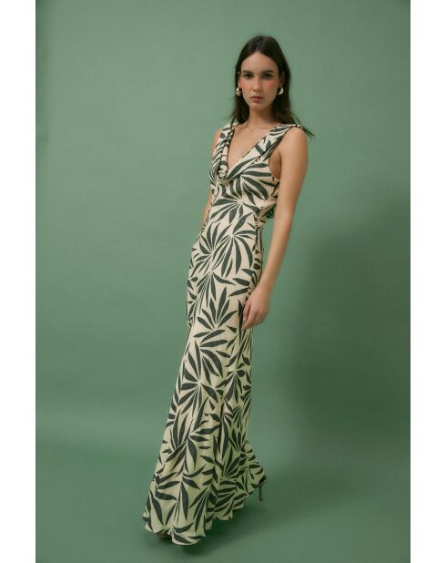 Idra Hojas grünes Kleid