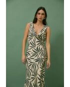 Idra Hojas grünes Kleid