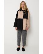 Beigefarbene Baumwolljacke Damero Trinchera