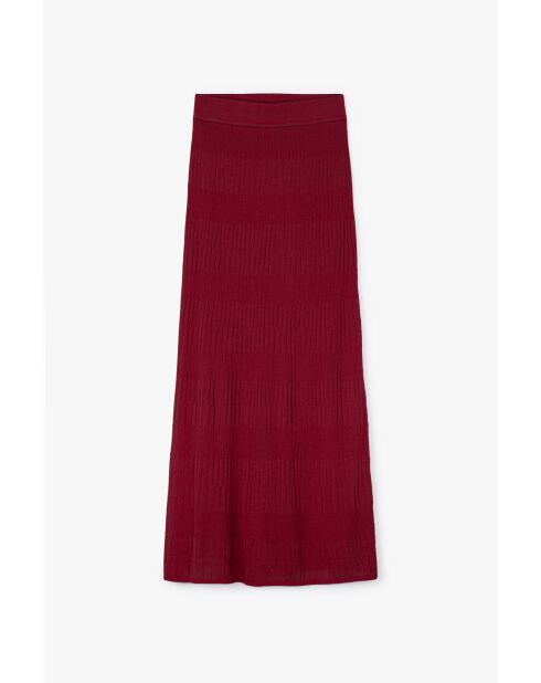 Gonna bordeaux in lurex Punto
